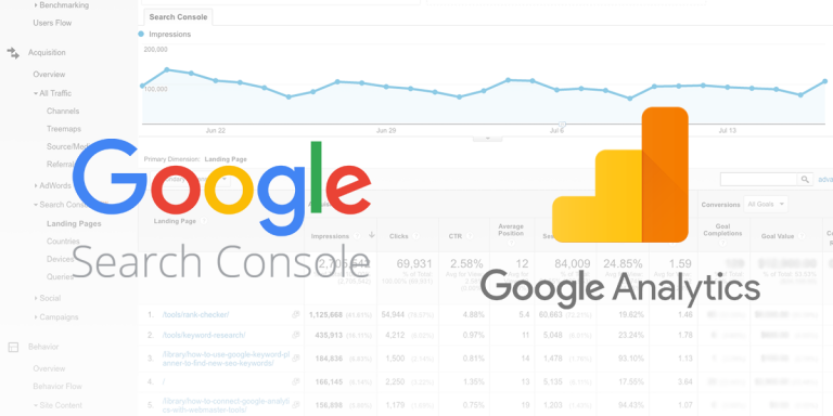 Google Search Console versus Google Analytics Online Marketing Bureau Modation