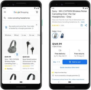 Direct shoppen in google shopping