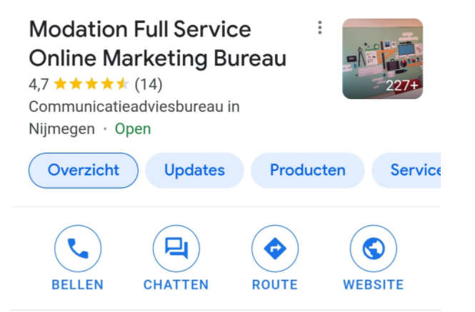 Online Marketing Updates - Chatfunctie in Google Mijn Bedrijf